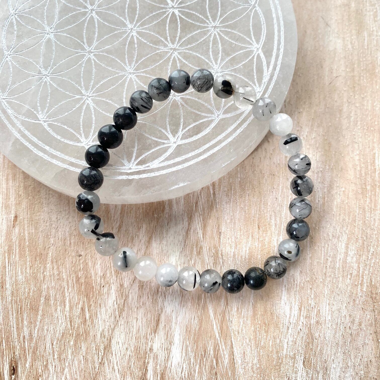 Bracelet Quartz tourmaline