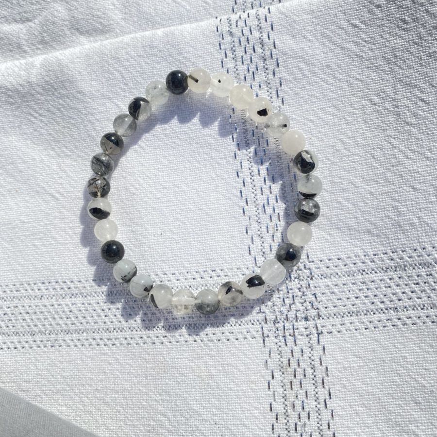 Bracelet en quartz tourmaline
